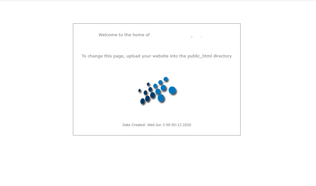 How to change the default index.html page when creating a new user directadmin